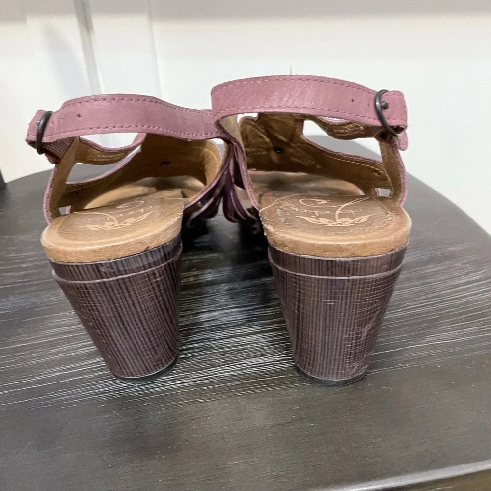 Dansko Nina Violet Full Grain Leather Sandals Size 41
